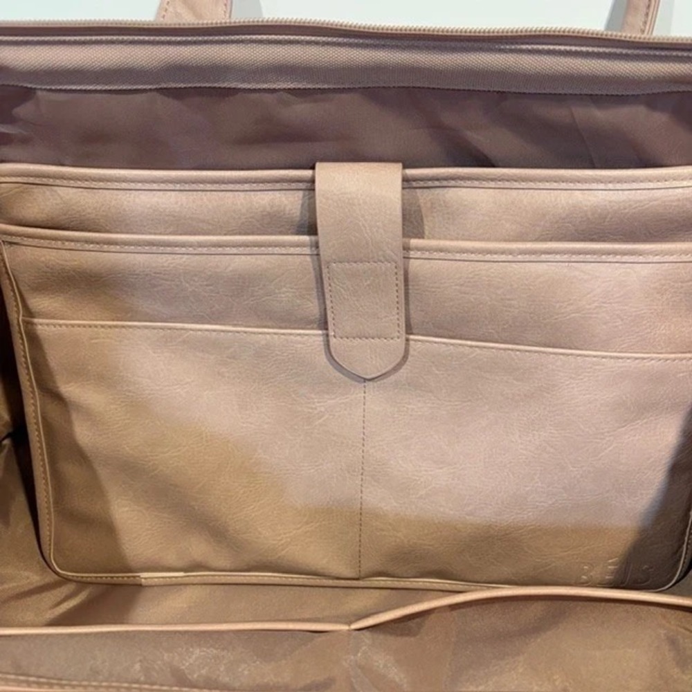 BEIS The Mini Weekender Atlas Pink + extras-makeup, toiletry, laptop 4 piece - Picture 4 of 16